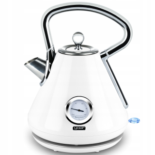 Yoer Crystal 3000 W rýchlovarná kanvica 1,7 l biela